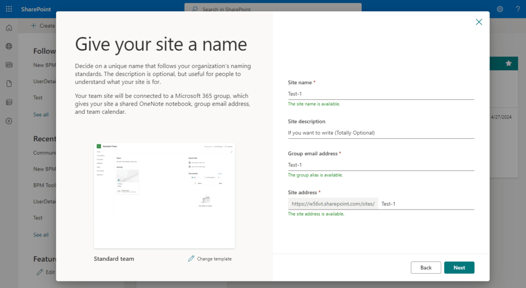 Configure Site Settings